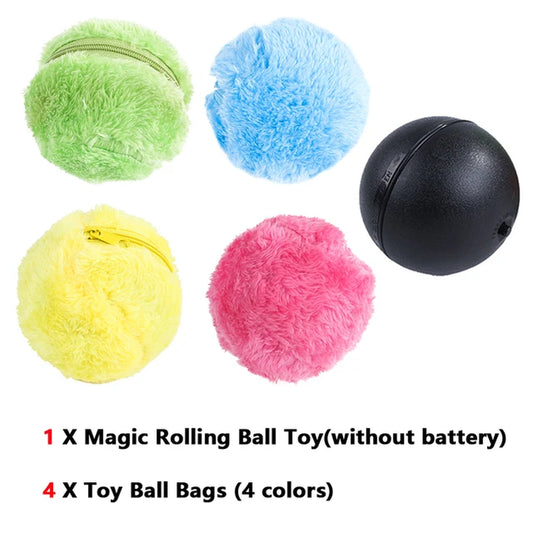 "Interactive Automatic Magic Roller Ball Toy for Dogs and Cats - Keeps Pets Entertained and Active!"